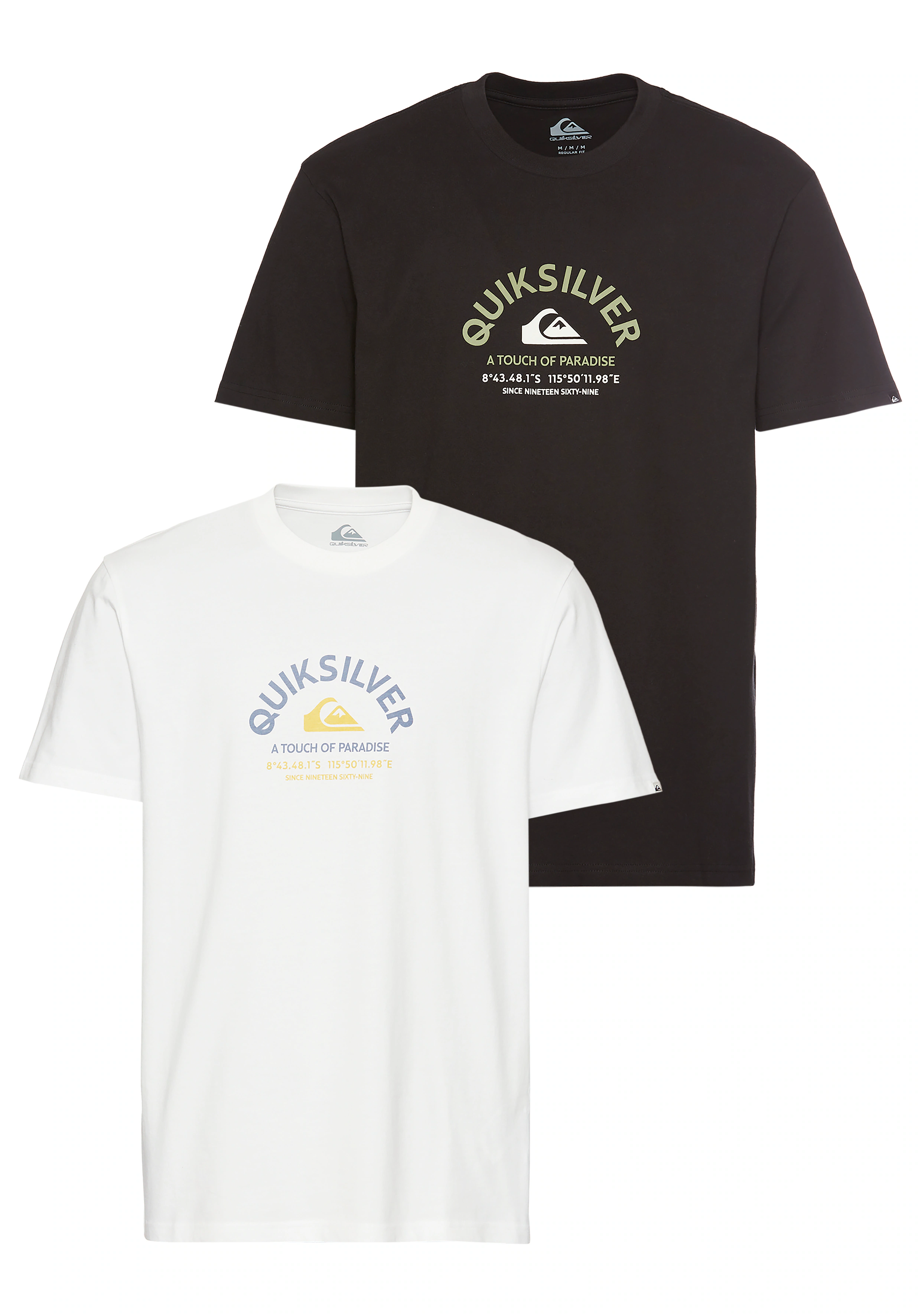 Quiksilver T-Shirt "BEST PLACE SHORT SLEEVE TEE PACK YM", (Packung, 2 tlg., günstig online kaufen