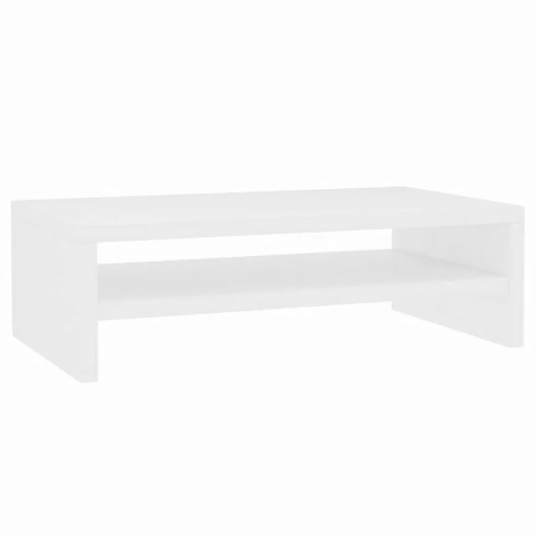 furnicato TV-Schrank Monitorständer Weiß 42x24x13 cm Holzwerkstoff günstig online kaufen