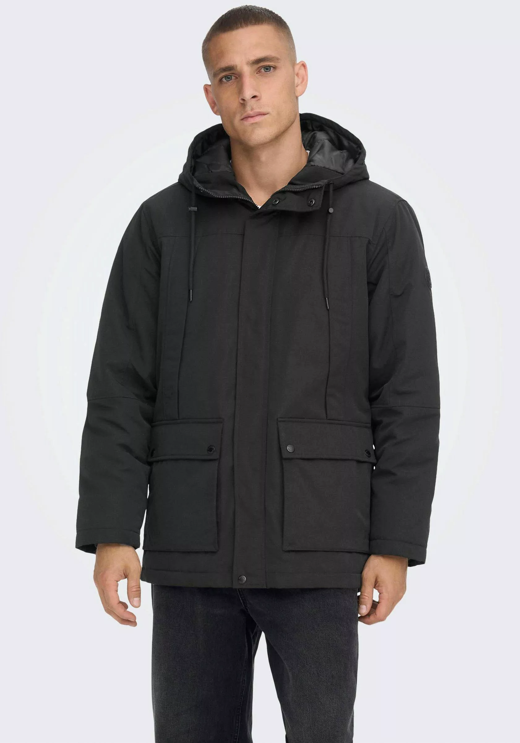ONLY & SONS Langjacke "ONSJAYDEN PARKA NOOS OTW VD", mit Kapuze günstig online kaufen