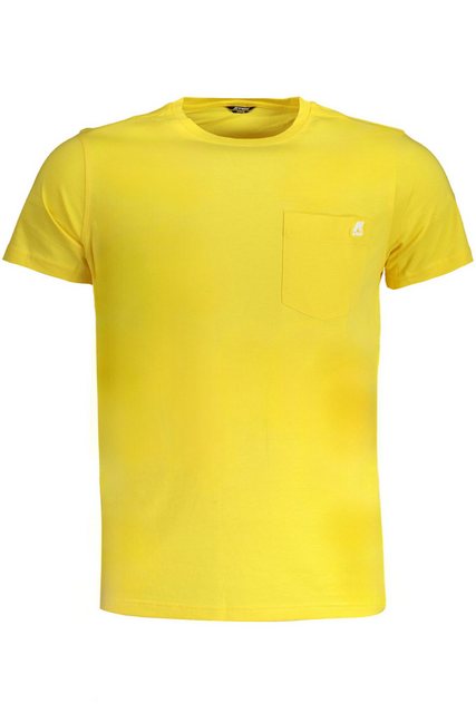 K-Way T-Shirt Herren Kurzarm T-Shirt Gelb mit Rundhals und günstig online kaufen