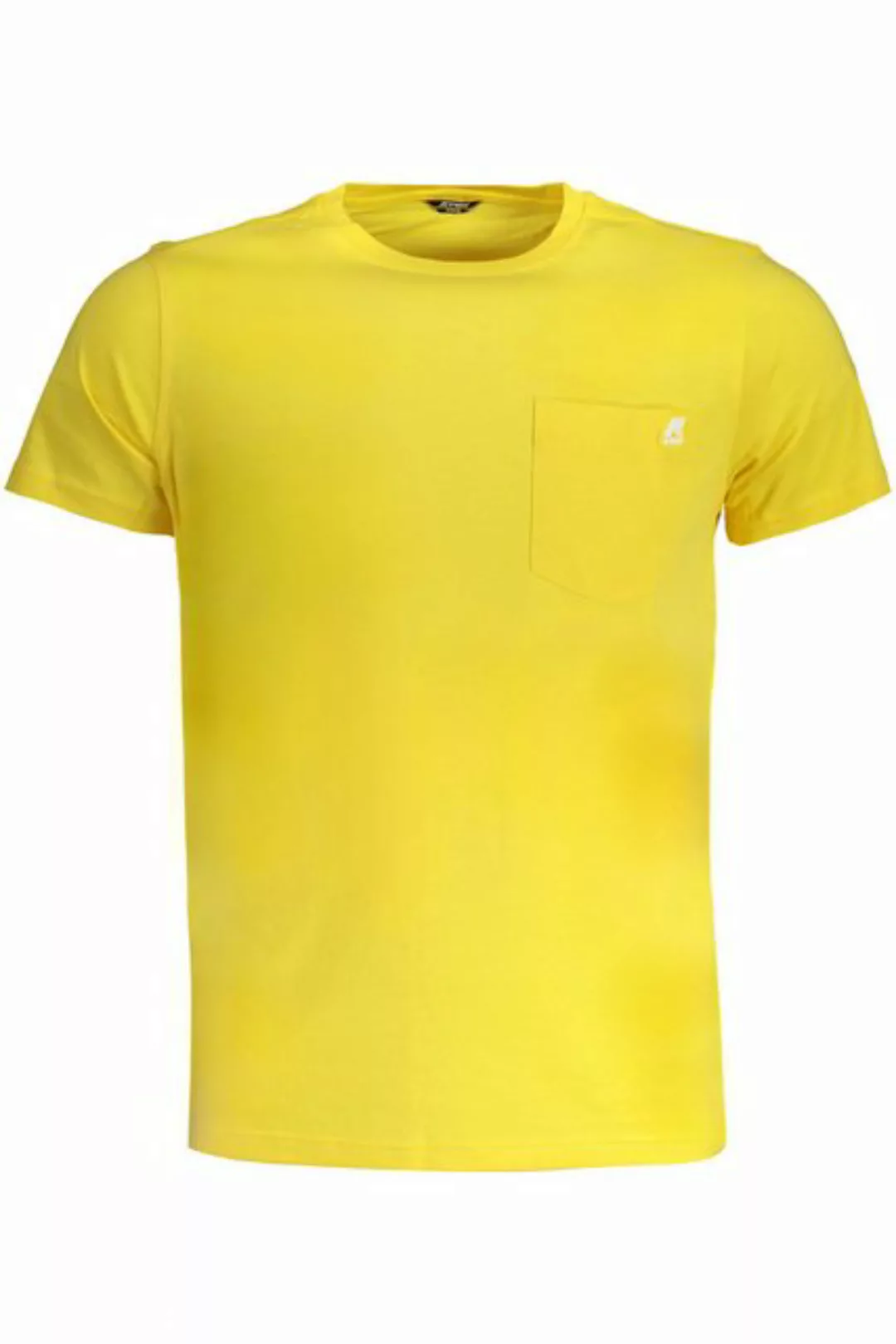 K-Way T-Shirt Herren Kurzarm T-Shirt Gelb mit Rundhals und günstig online kaufen