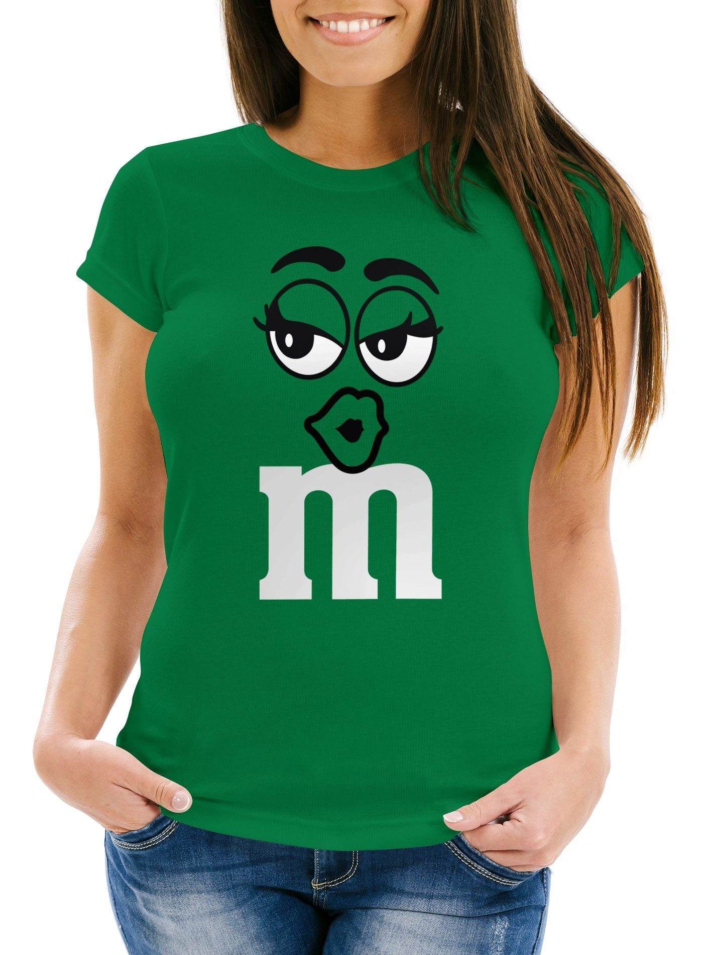 MoonWorks Print-Shirt Damen T-Shirt Fasching Karneval günstig online kaufen