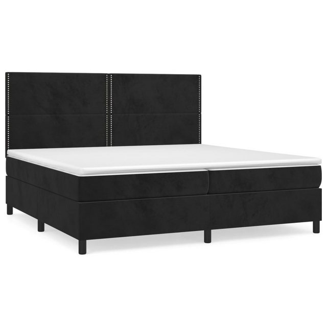 vidaXL Boxspringbett mit Matratze Schwarz 200x200 cm Samt1348920 günstig online kaufen