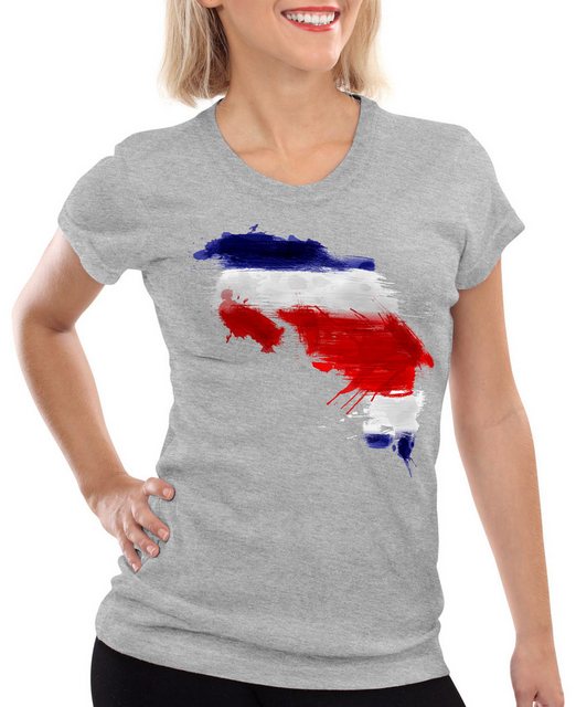 style3 T-Shirt Flagge Costa Rica Fußball Sport WM EM Fahne günstig online kaufen