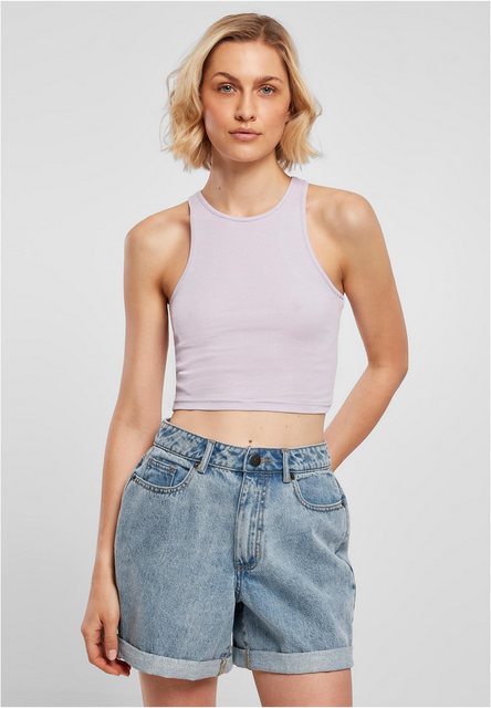 URBAN CLASSICS T-Shirt TB1498 - Ladies Cropped Rib Top lilac M günstig online kaufen