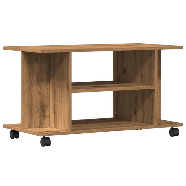 vidaXL TV-Schrank TV-Regal mit Rollen Artisan-Eiche 80x40x45 cm Holzwerksto günstig online kaufen