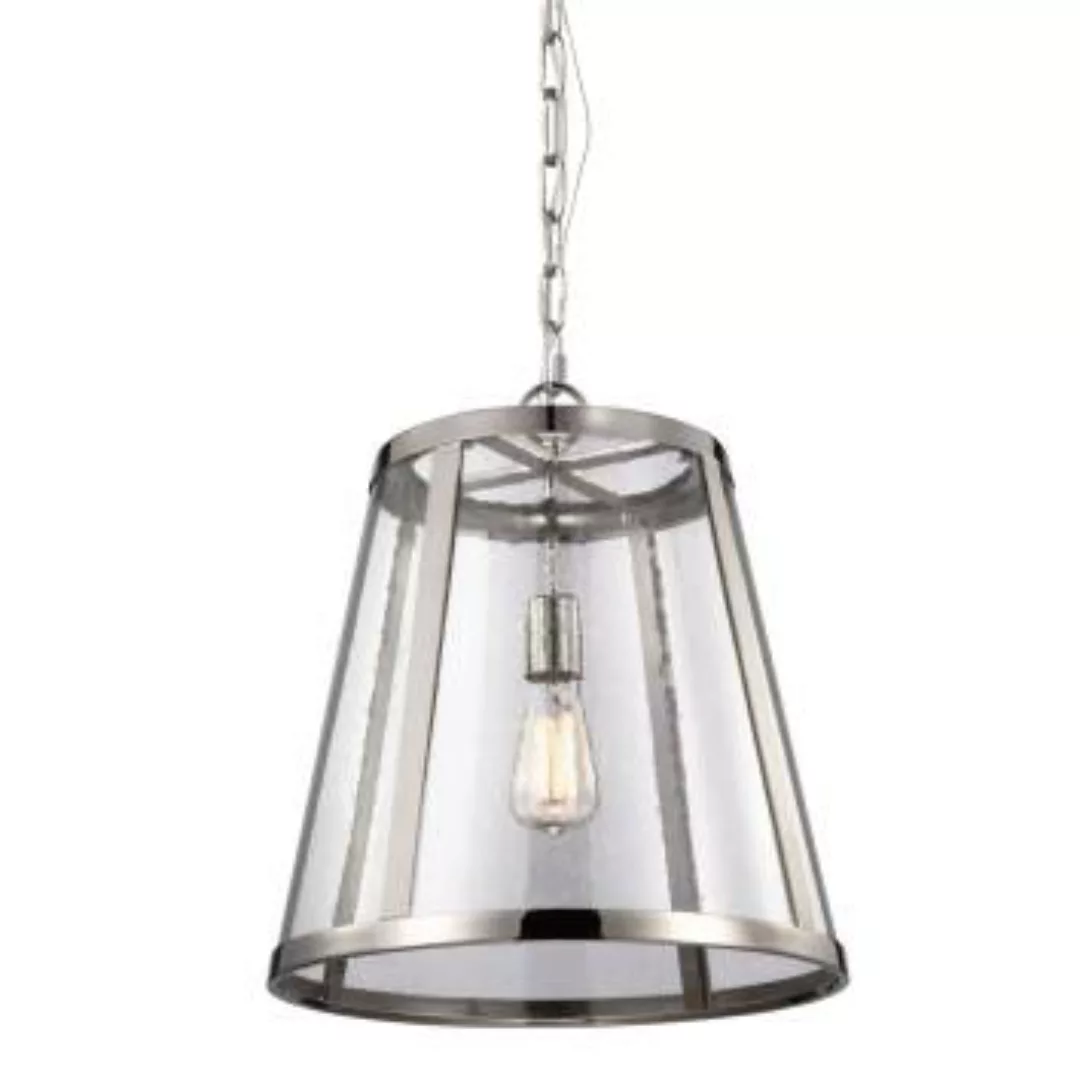Pendelleuchte FLOR Nickel Ø41cm Lampe Wohnzimmer günstig online kaufen
