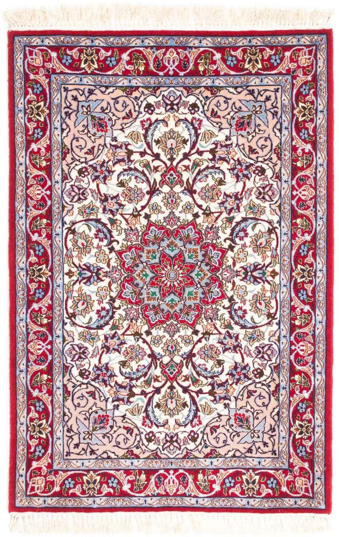 morgenland Orientteppich »Perser - Isfahan - Premium - 105 x 70 cm - beige« günstig online kaufen