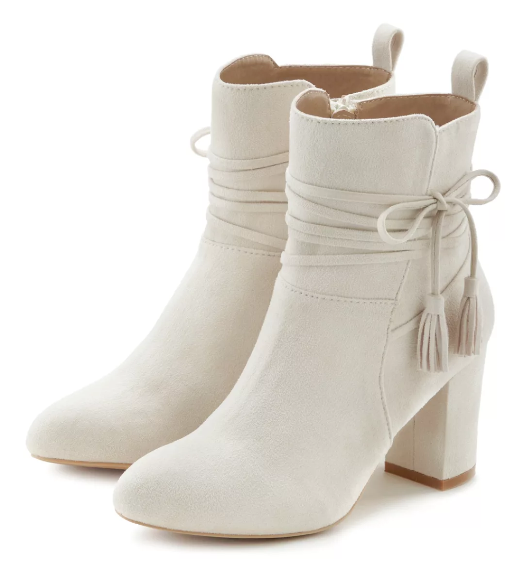 LASCANA Stiefelette, mit Blockabsatz, High-Heel-Stiefelette, Ankle Boots, S günstig online kaufen