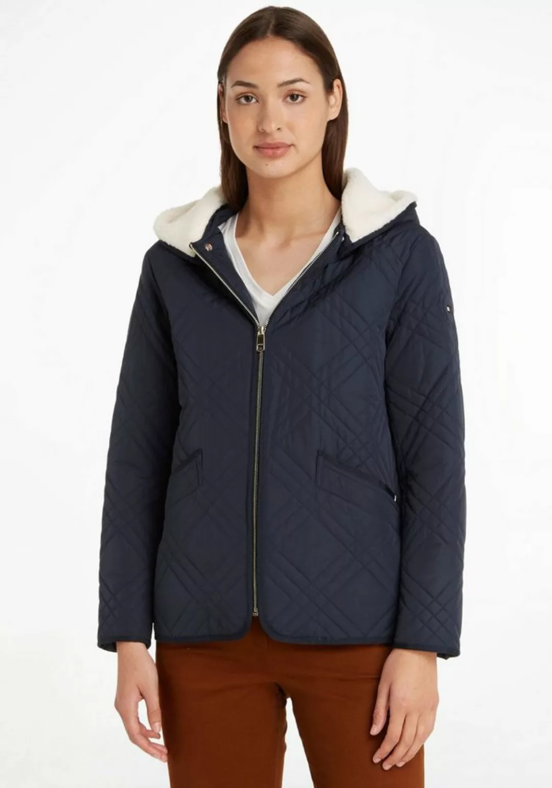 Tommy Hilfiger Steppjacke mit Markenlabel günstig online kaufen