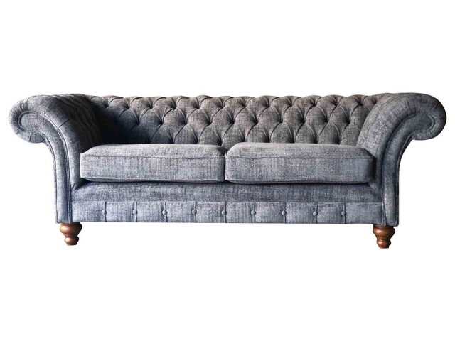 Xlmoebel Sofa Chesterfield 3-Sitzer Sofa Polster Textil Sofa Neu, 1 Teile, günstig online kaufen