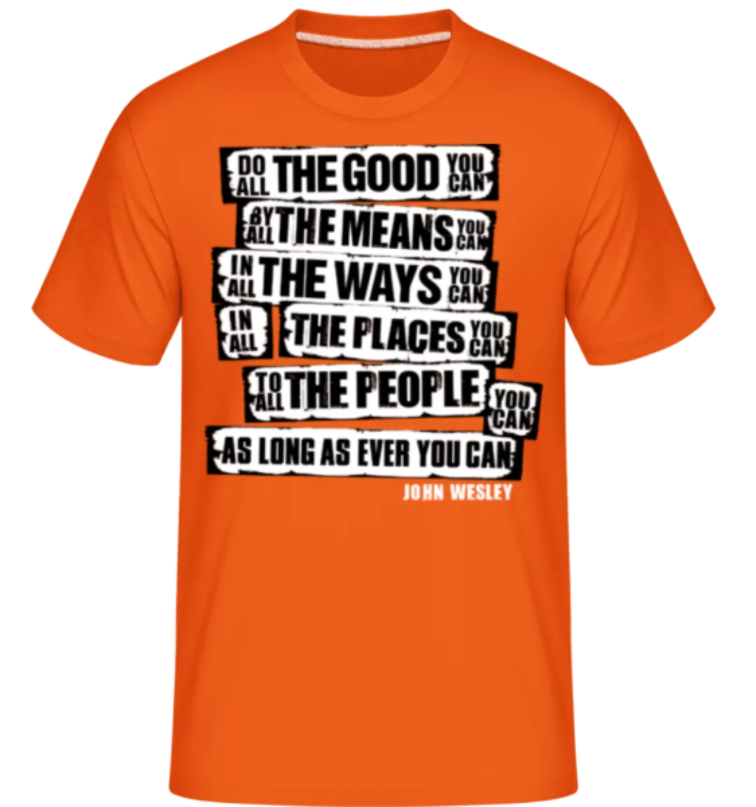 John Wesley Quotes · Shirtinator Männer T-Shirt günstig online kaufen
