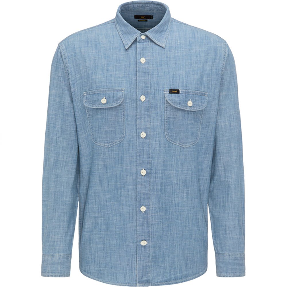 Lee Worker Langarm-shirt 2XL Vintage Indigo günstig online kaufen