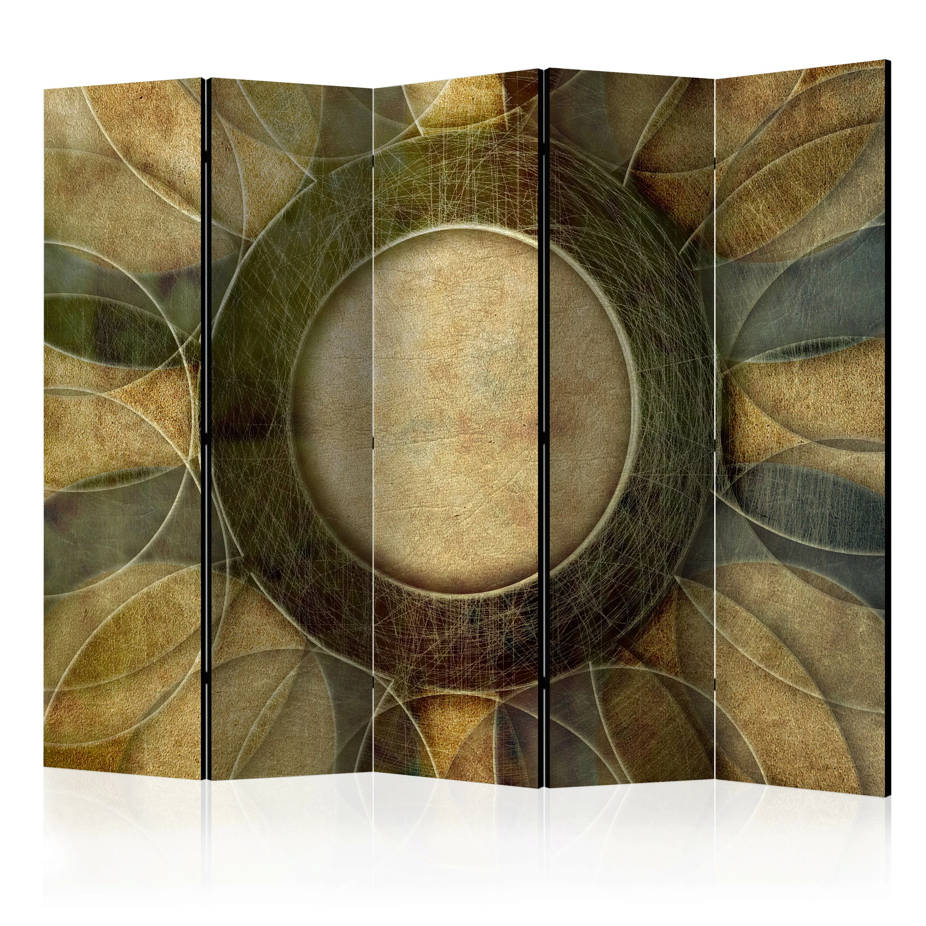 5-teiliges Paravent - Flower - Retro Style Ii [room Dividers] günstig online kaufen