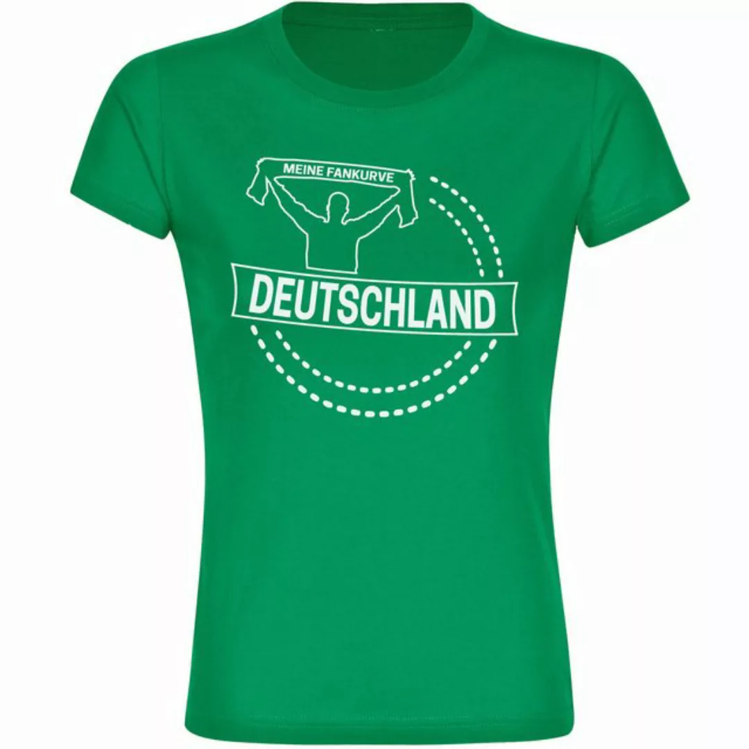 multifanshop T-Shirt Damen Deutschland - Meine Fankurve - Frauen günstig online kaufen