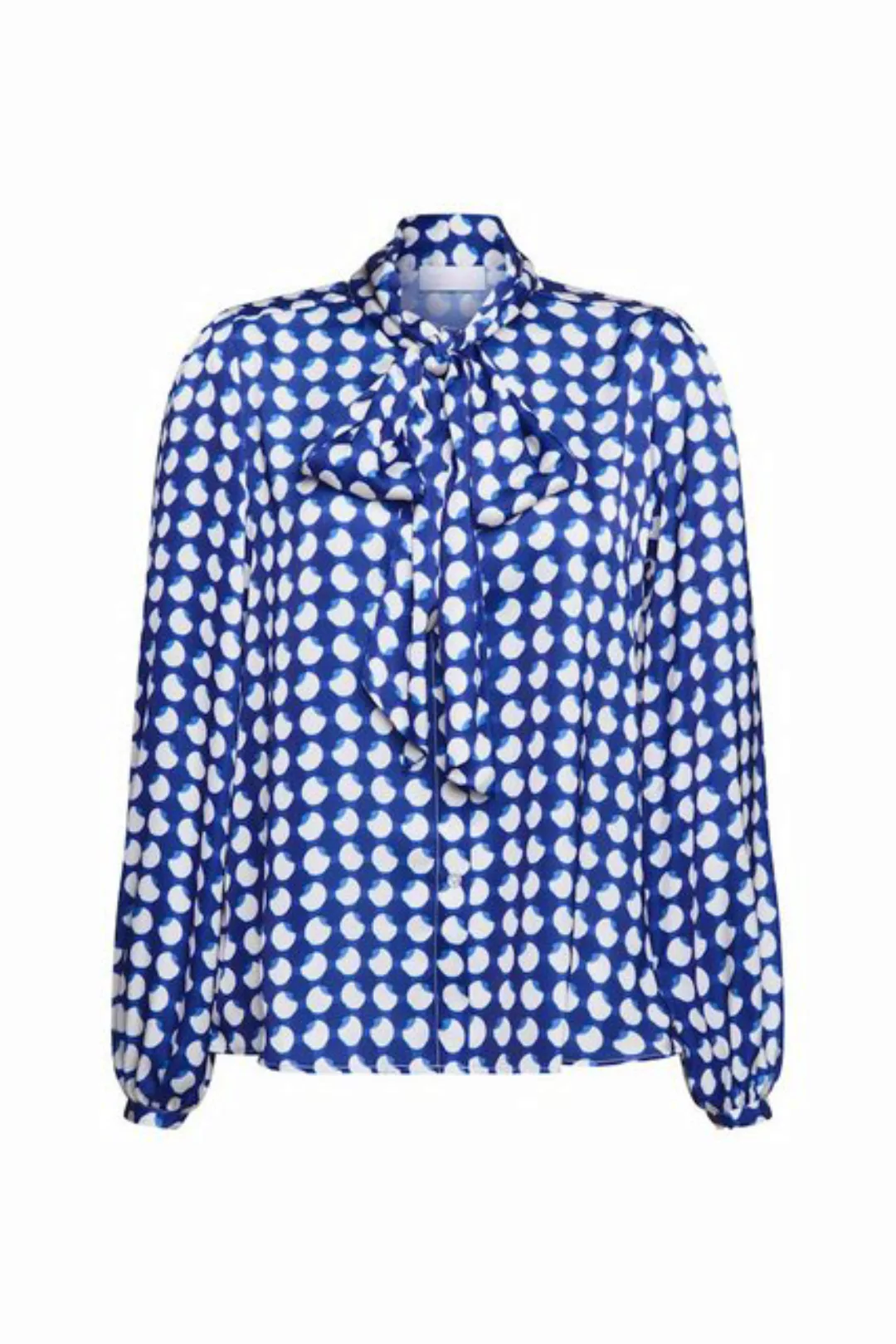 Rich & Royal Blusentop Printed blouse with bow recycled günstig online kaufen