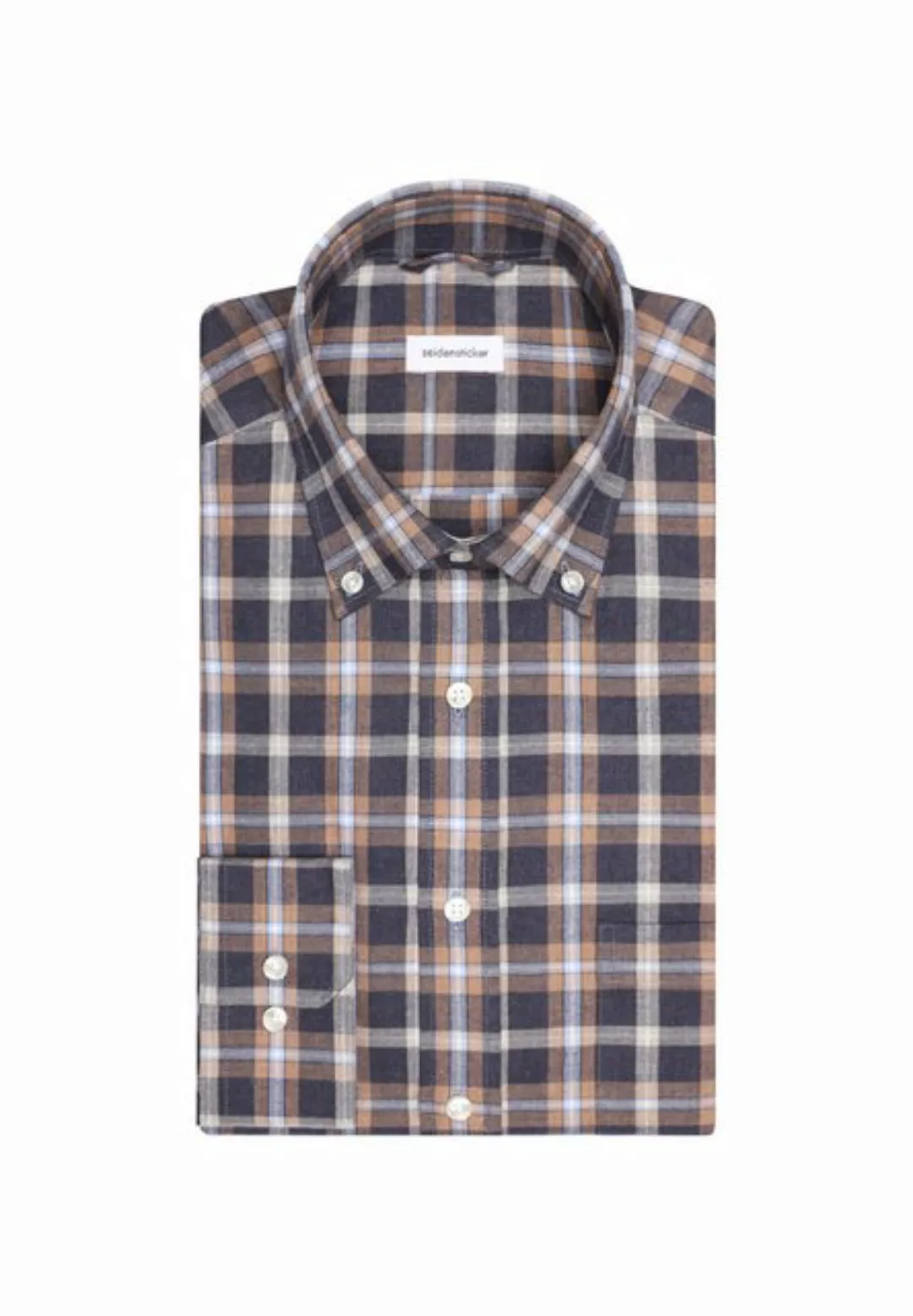 seidensticker Flanellhemd "Regular", Regular Langarm Button-Down-Kragen Kar günstig online kaufen