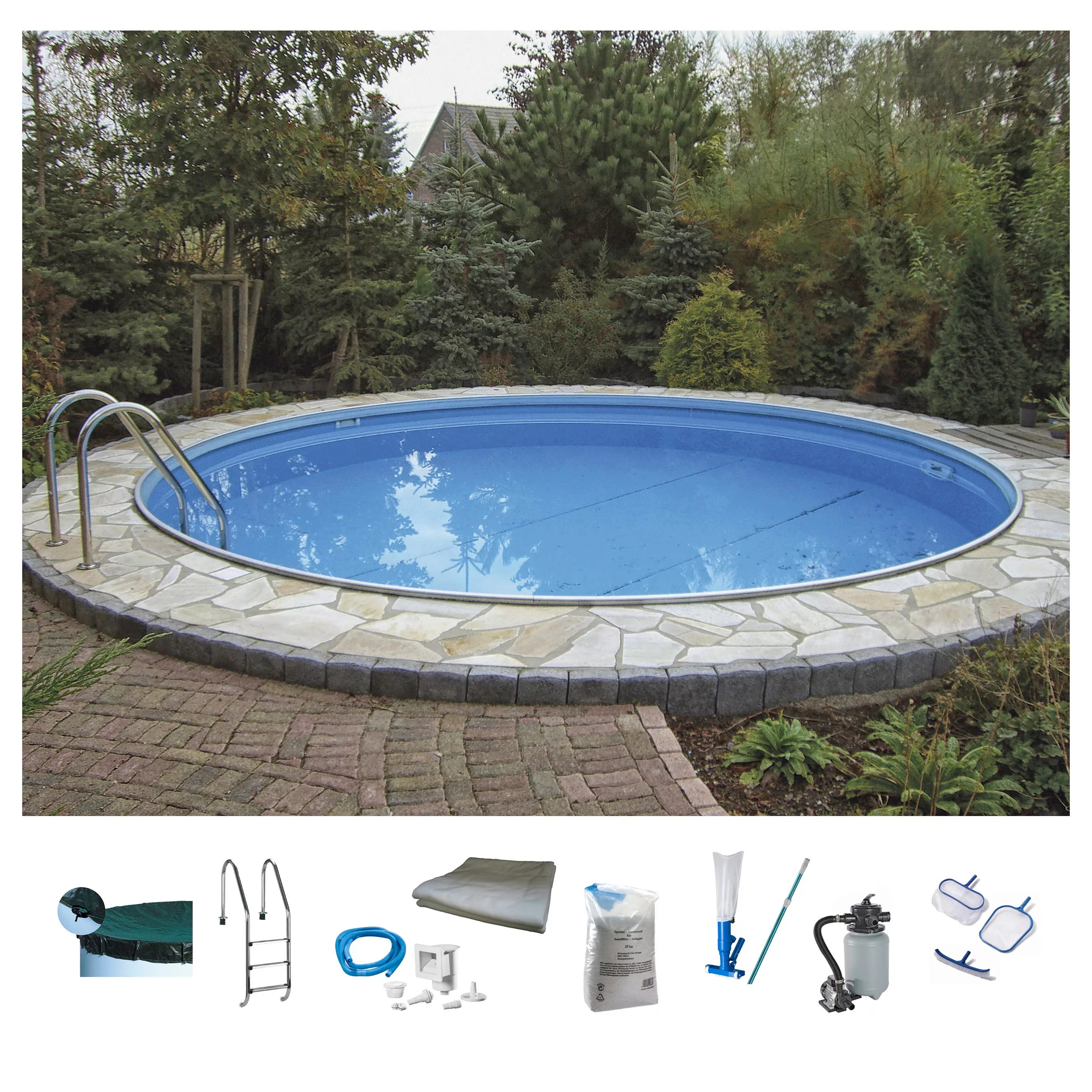 my POOL BWT Rundpool, (Set), ØxH: 350x120 cm, für den Volleinbau günstig online kaufen