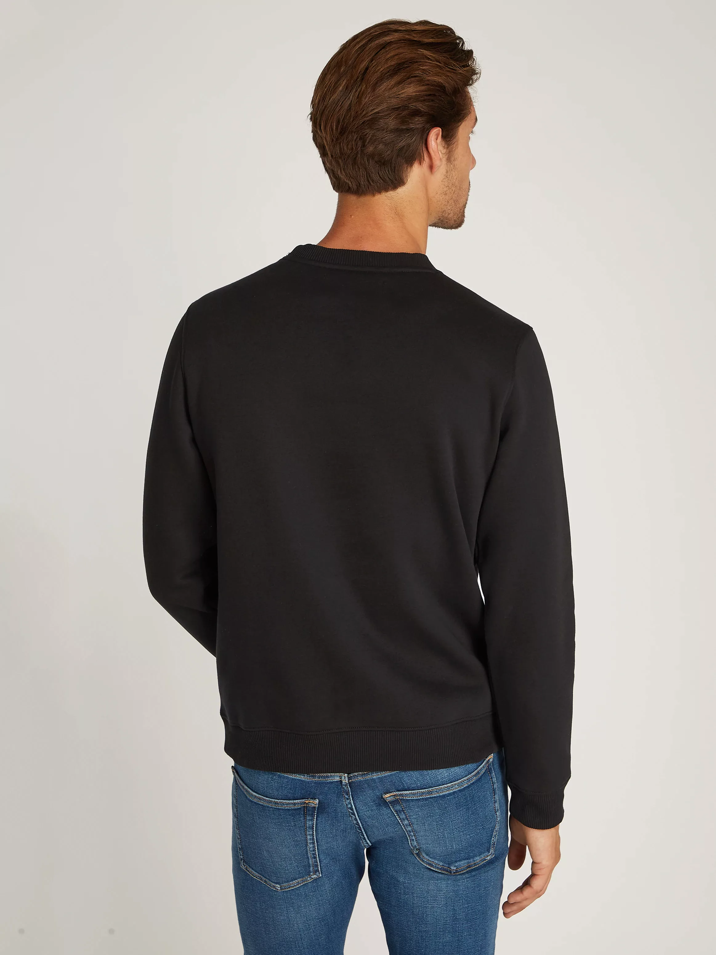 Calvin Klein Jeans Sweatshirt OUTLINE MONOLOGO CREW NECK mit Markenlabel günstig online kaufen