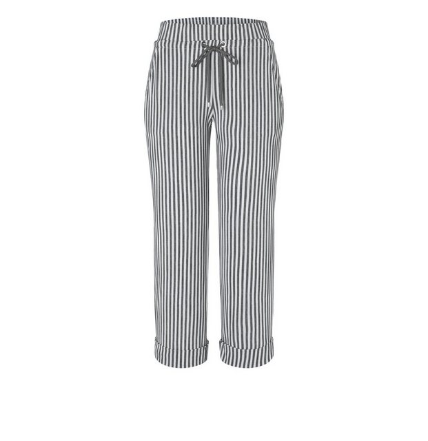 MAC Stretch-Jeans MAC EASY CULOTTE light grey stripe 3084-00-0169 037S günstig online kaufen