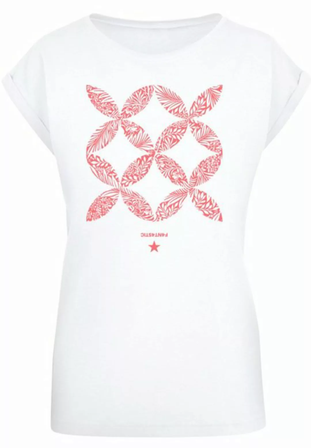 F4NT4STIC T-Shirt Blumenmuster Coral Print günstig online kaufen