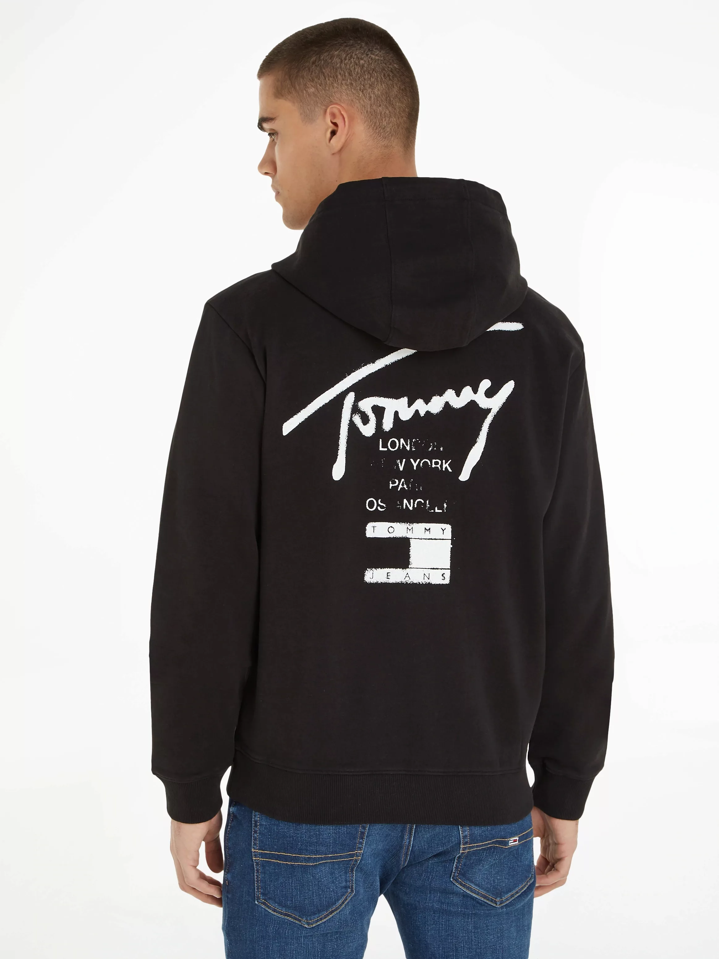 Tommy Jeans Sweatjacke "TJM REG TOMMY SPRAY PAINT HOODIE" günstig online kaufen