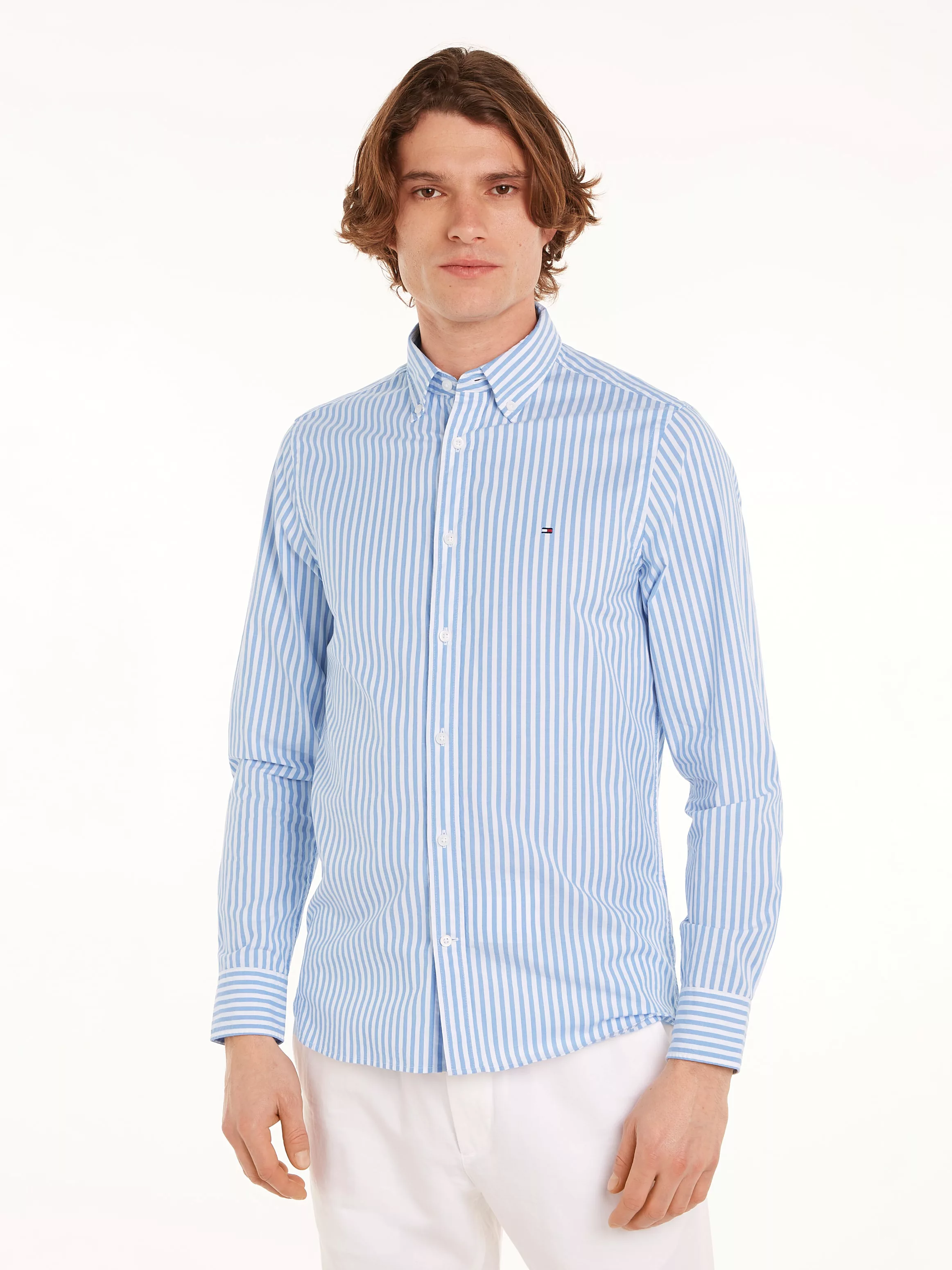 Tommy Hilfiger Businesshemd "CLASSIC POPLIN STRIPE SF SHIRT" günstig online kaufen