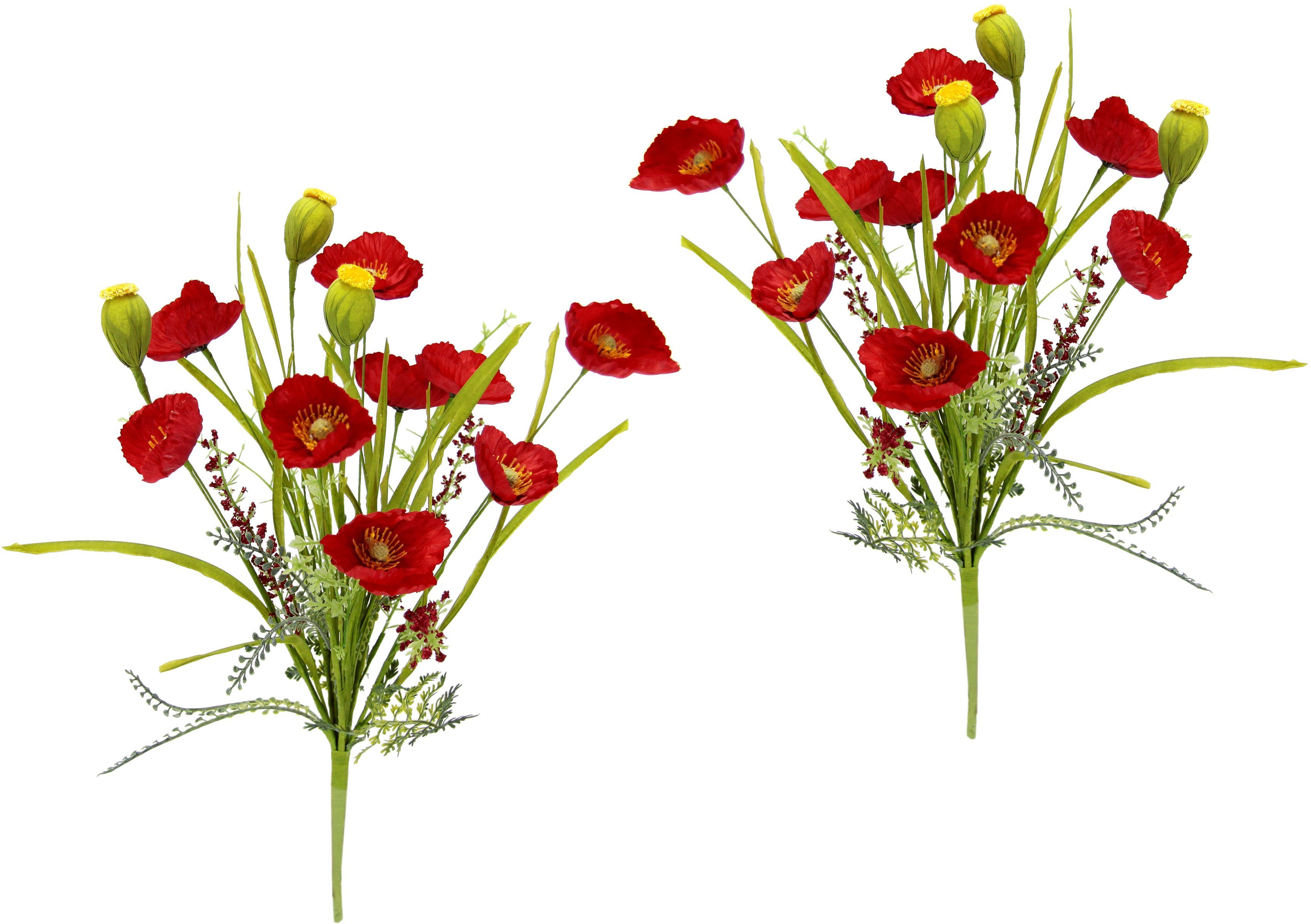 my home Kunstblume "Mohnblumen", 2er Set günstig online kaufen