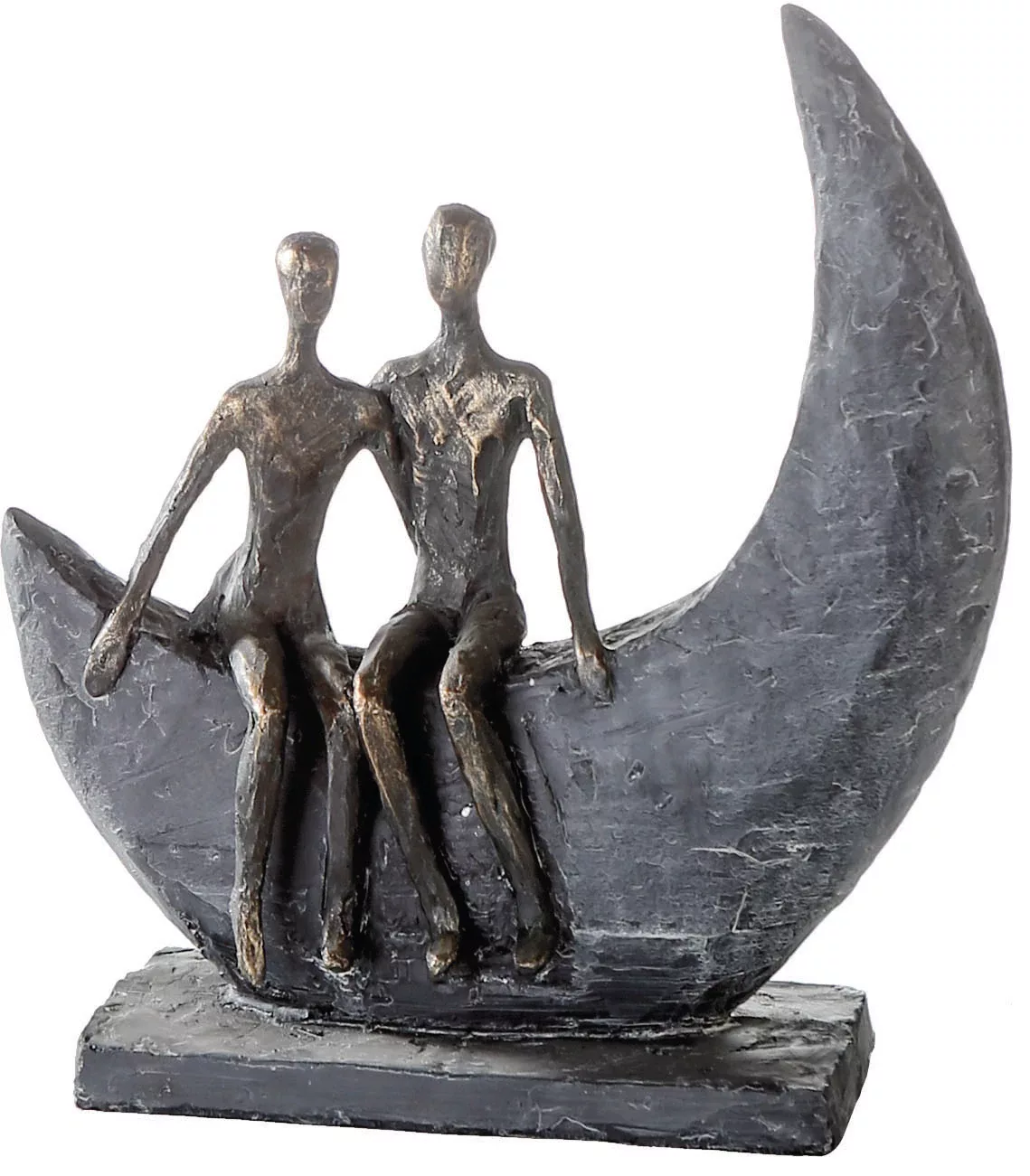 Casablanca by Gilde Dekofigur »Skulptur Moon«, Dekoobjekt, Höhe 24 cm, Pärc günstig online kaufen