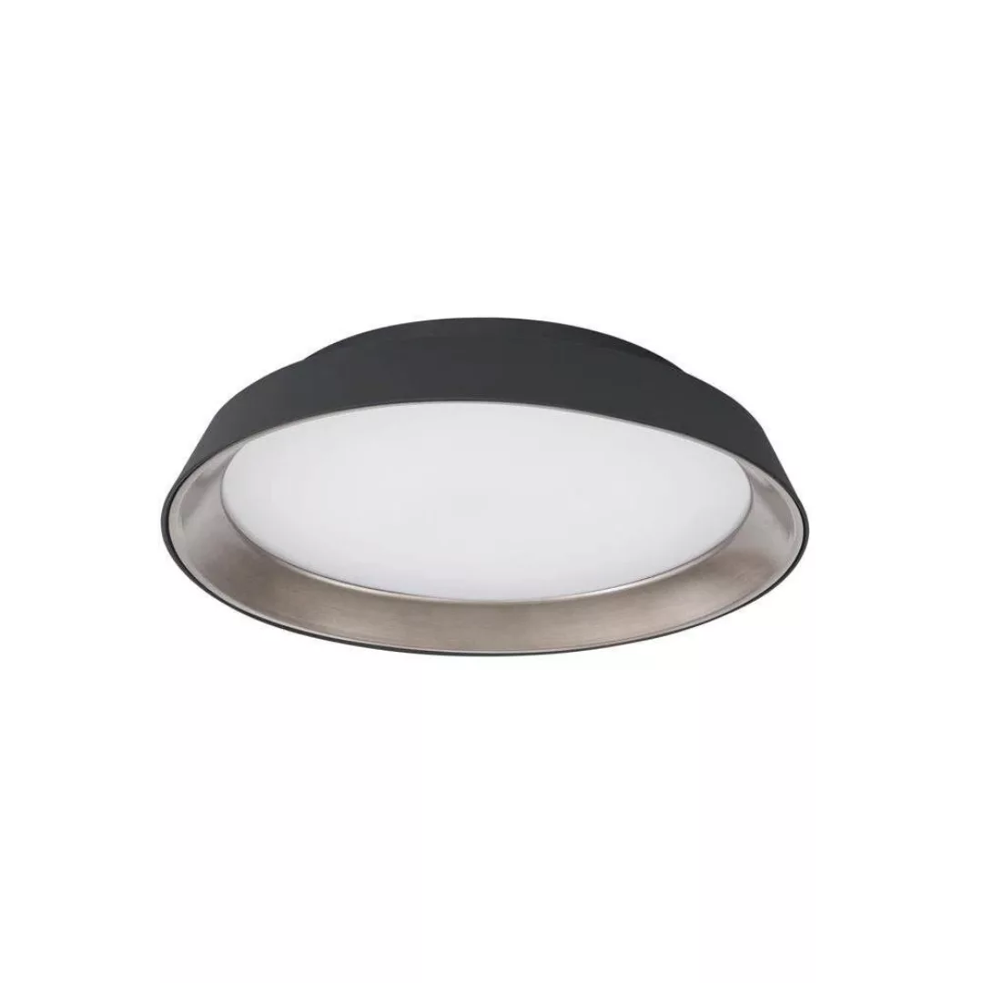 LED Deckenleuchte Vela in Schwarz und Braun 30W 1665lm günstig online kaufen