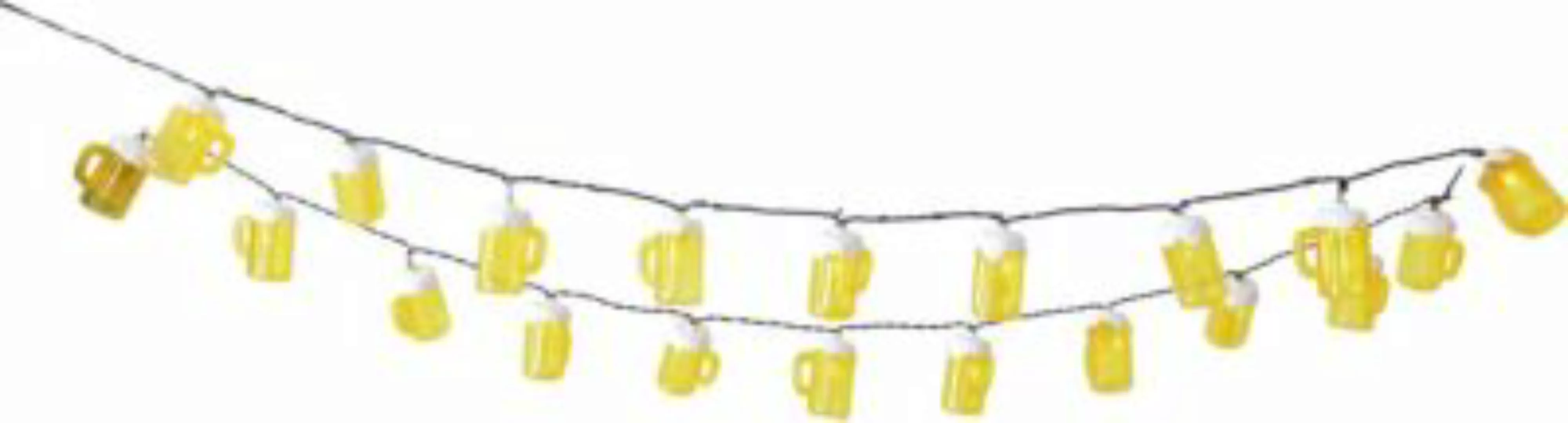 Näve "LED-Lichterkette ""Bierkrug"", Länge 5 m" gelb günstig online kaufen