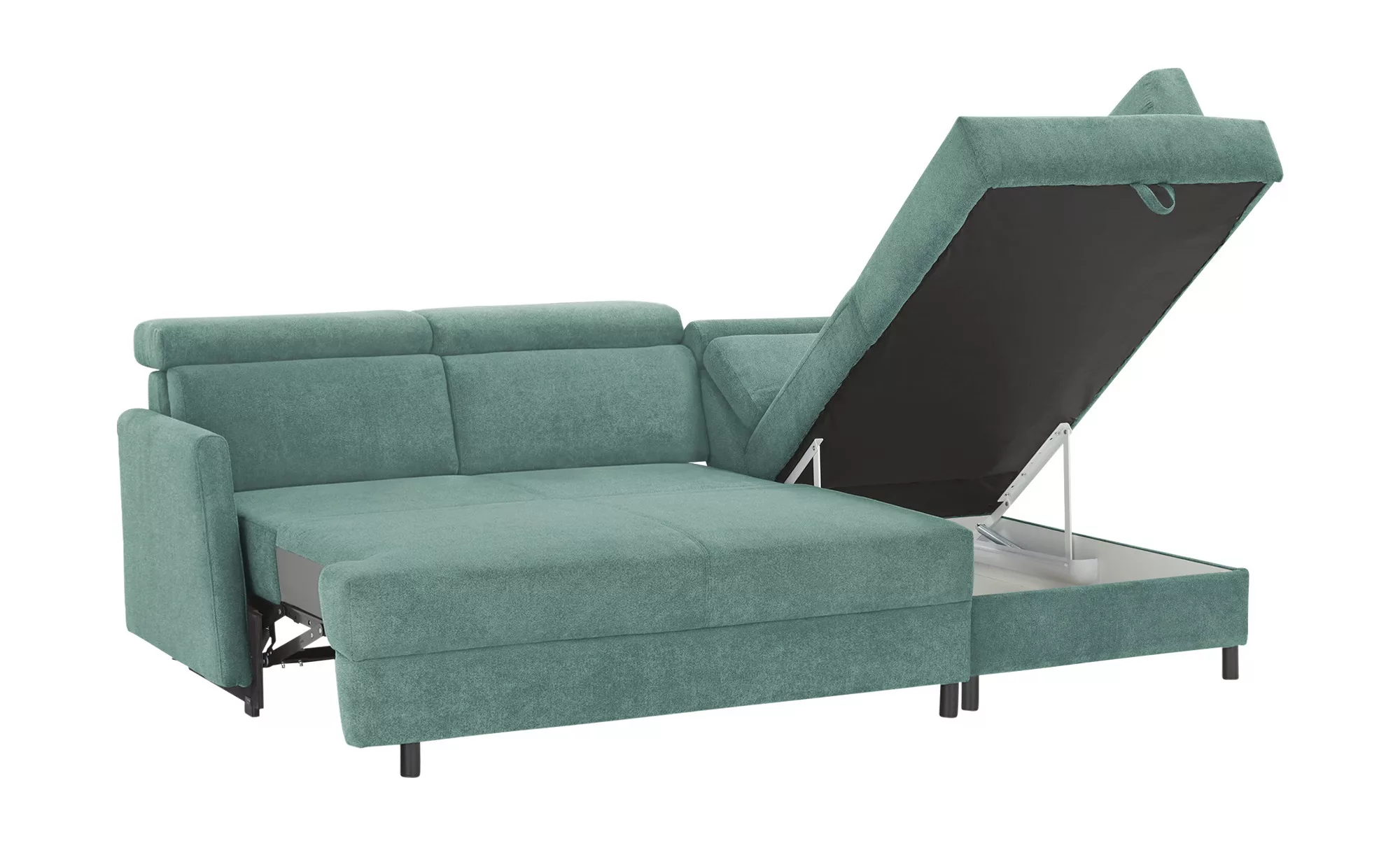 Ecksofa  Fabienne ¦ grün ¦ Maße (cm): B: 228 H: 81 T: 158.0 Polstermöbel > günstig online kaufen