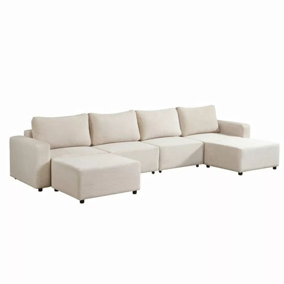 HOME DELUXE Schlafsofa Modulares Schlafsofa VINA, Cordsofa, Sofa mit Schlaf günstig online kaufen