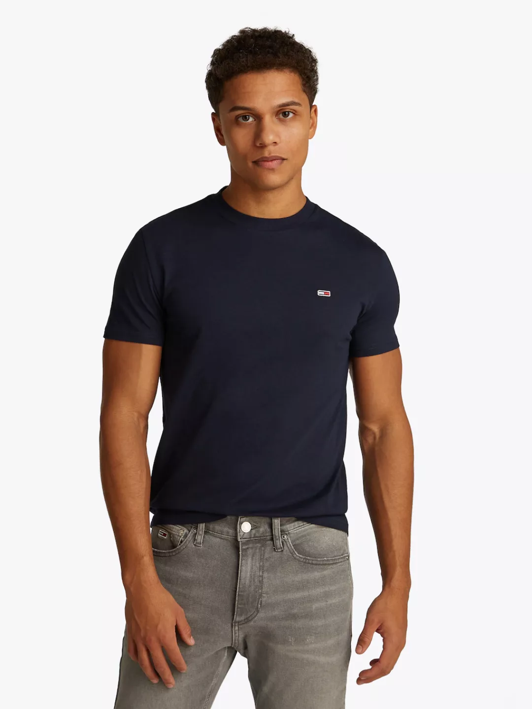 Tommy Jeans Plus Rundhalsshirt "TJM XSLIM 2PACK JERSEY TEE EXT", in Großen günstig online kaufen