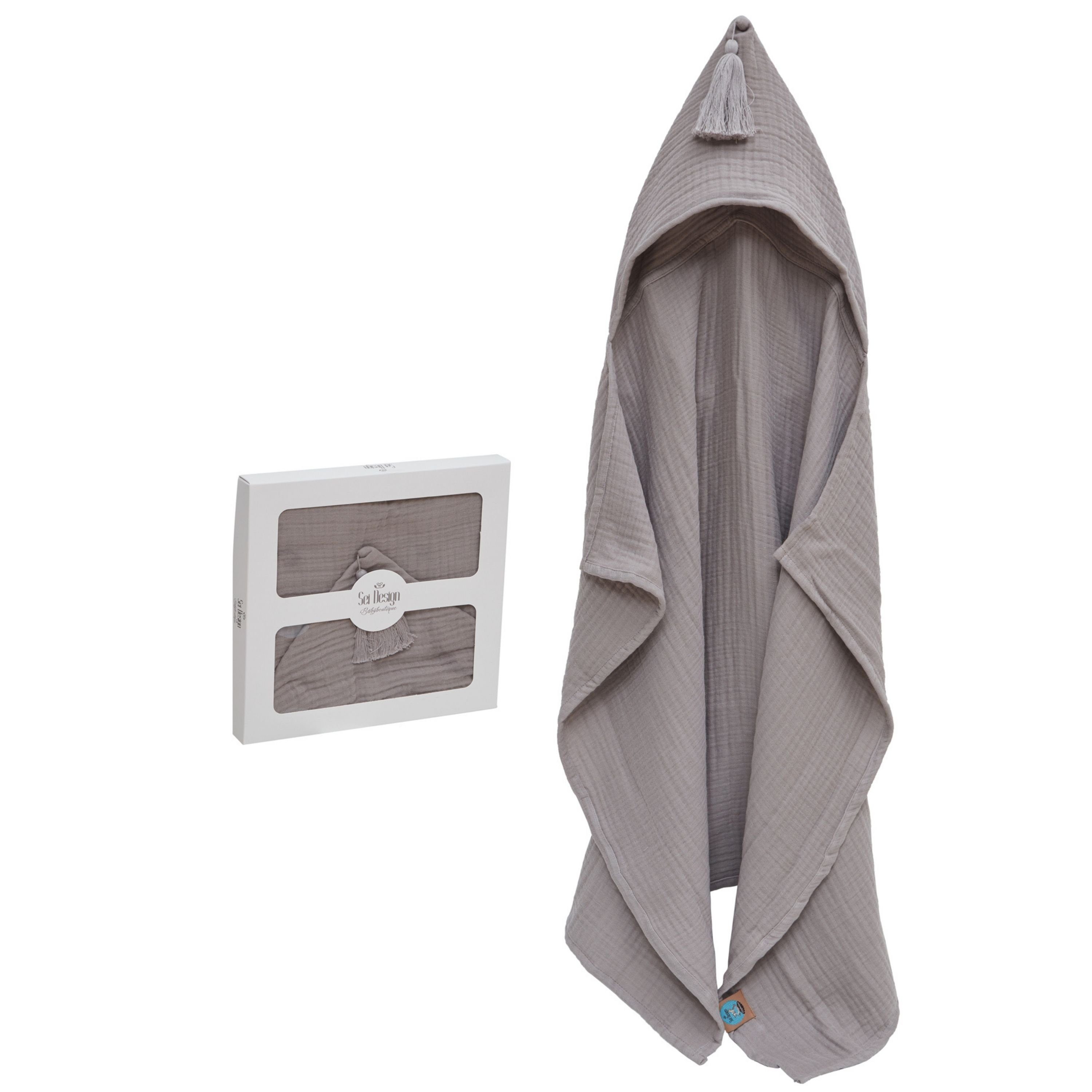 SEI Design Kapuzenhandtuch BIO Baby-Badeponcho 75x100 günstig online kaufen