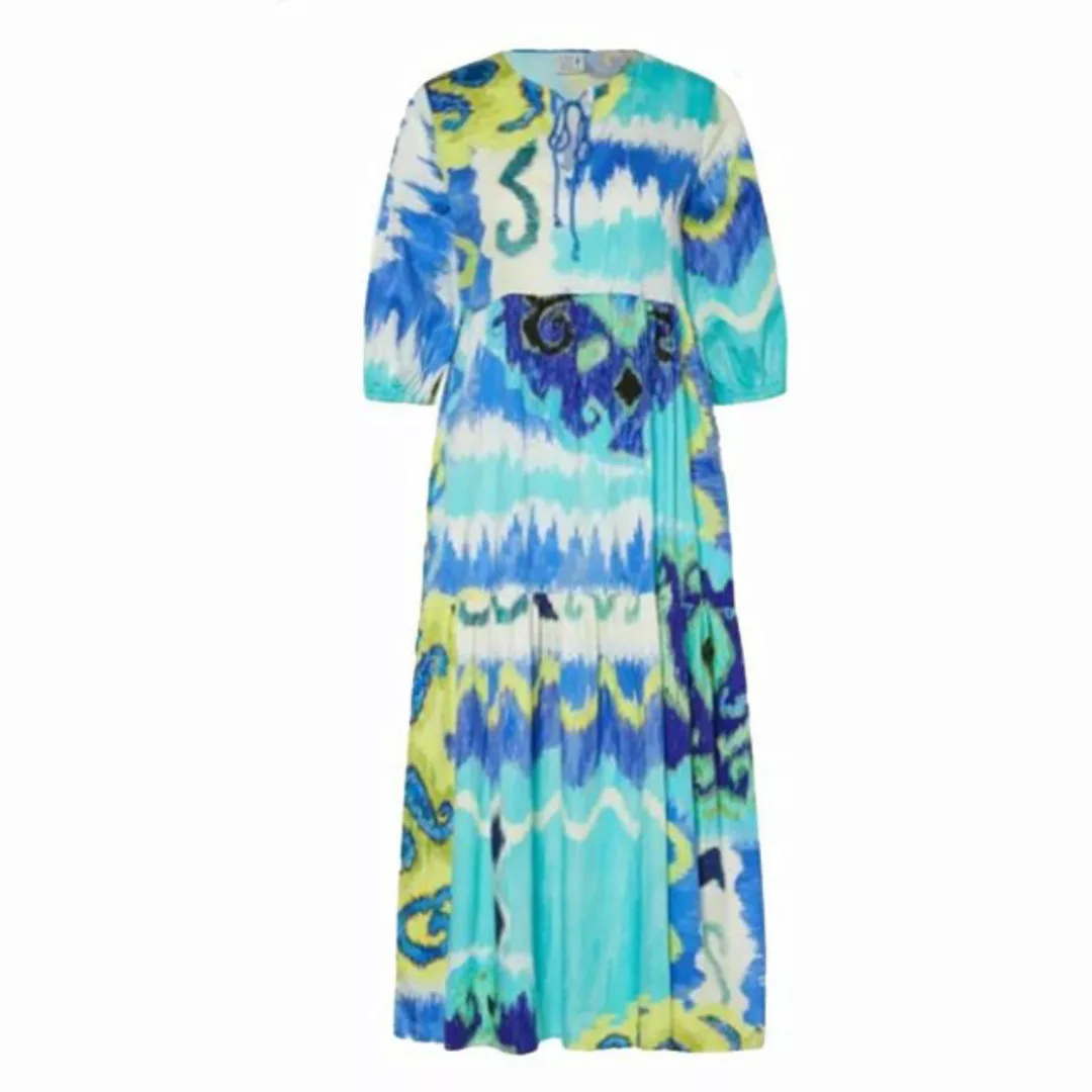 Emily Van Den Bergh Midikleid Boho Kleid blue aqua günstig online kaufen