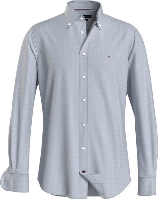 Tommy Hilfiger Langarmhemd CL W-OXFORD DOBBY RF SHIRT mit dezenter Labelfla günstig online kaufen