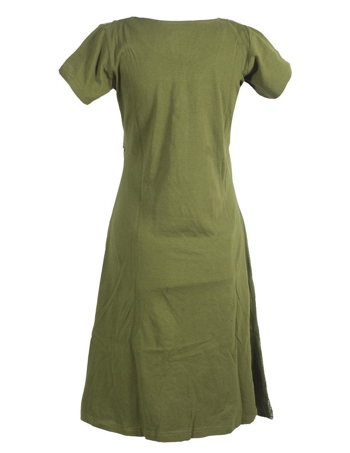 Vishes Tunikakleid Kurzarm Lagenlook Kleid Streifen günstig online kaufen