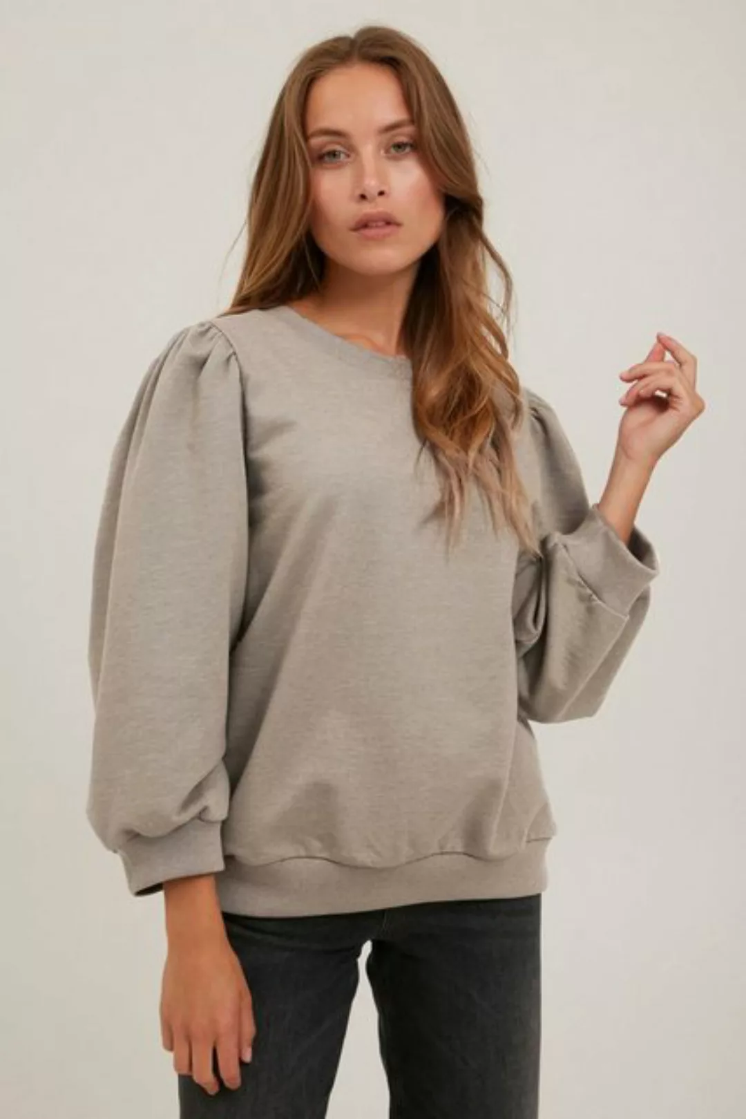 Pulz Jeans Sweatshirt PZSOFIA - 50206259 Schöner Sweater mit 3/4 Ärmeln günstig online kaufen