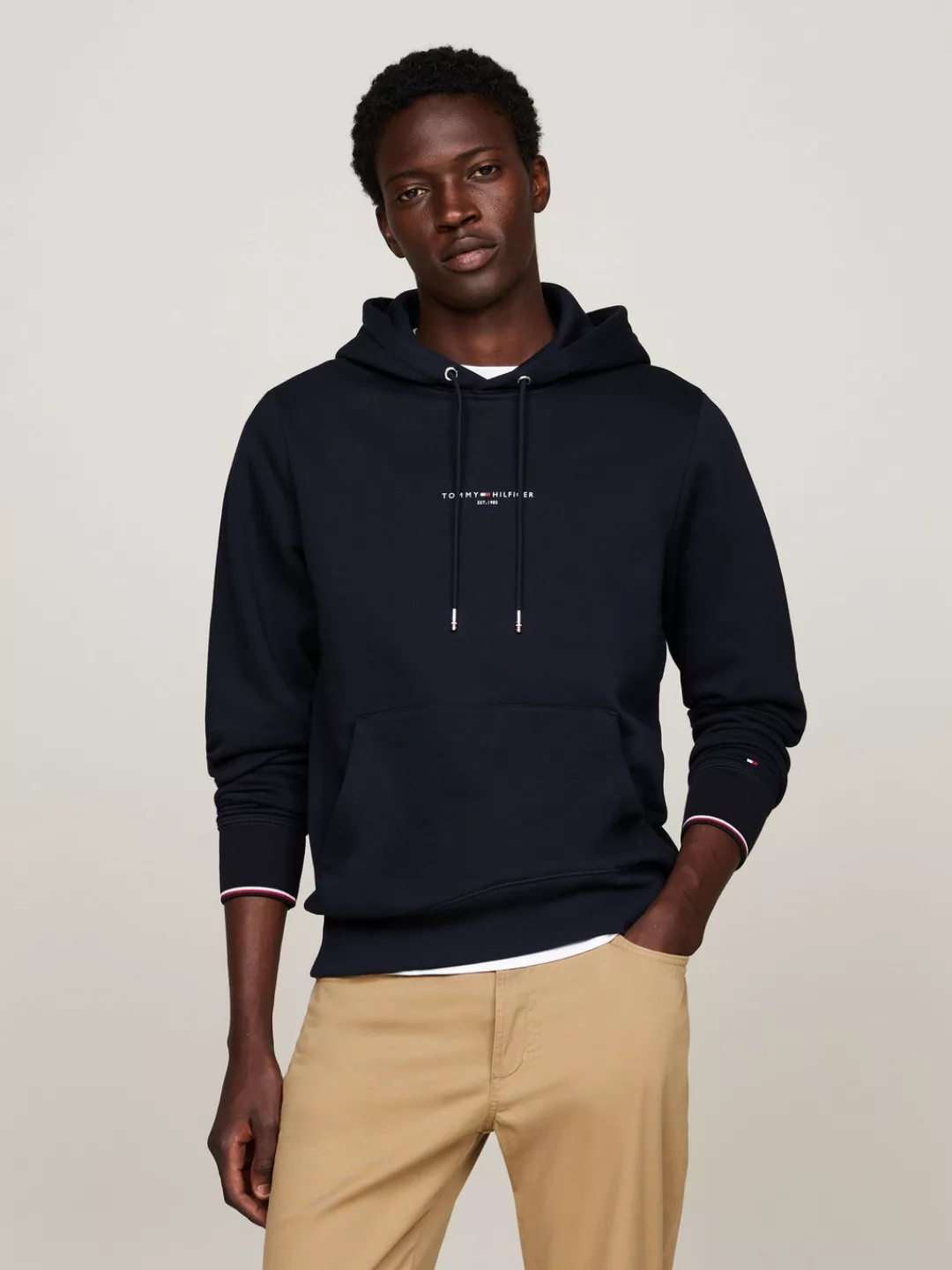 Tommy Hilfiger Hoodie "TOMMY LOGO TIPPED HOODY", Tommy-Tape innen am Aussch günstig online kaufen