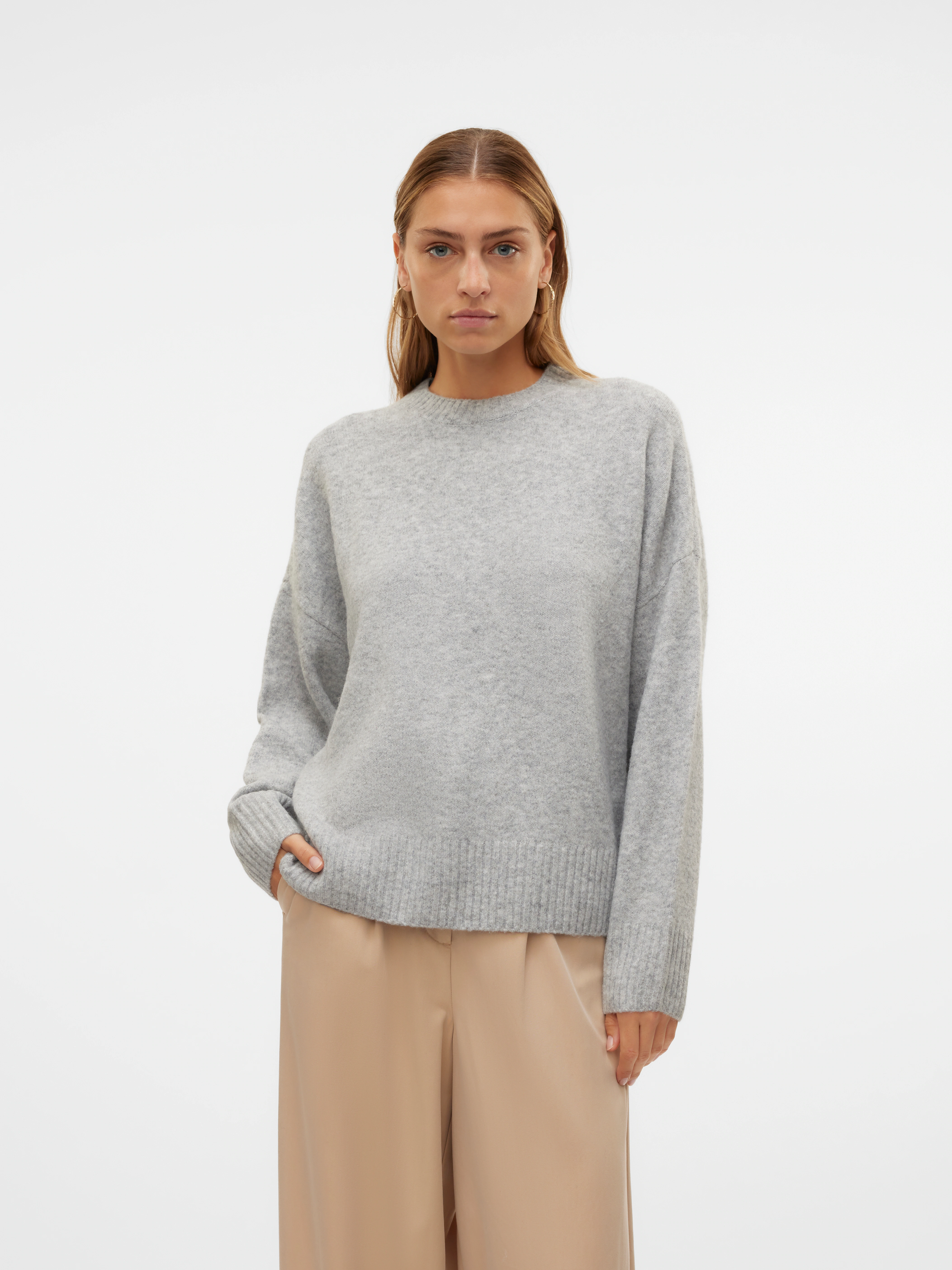 Vero Moda Strickpullover VMBOOM LS O-NECK PULLOVER GA NOOS günstig online kaufen