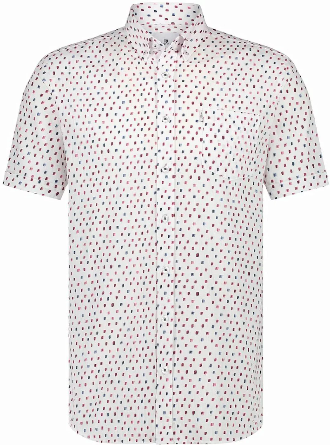 State Of Art Short Sleeve Hemd Druck Weiß - Größe XXL günstig online kaufen