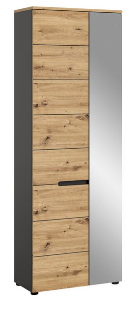 Inn.Furn Garderobenschrank Cooper (in Artisan Eiche und grau, 65 x 190 cm) günstig online kaufen