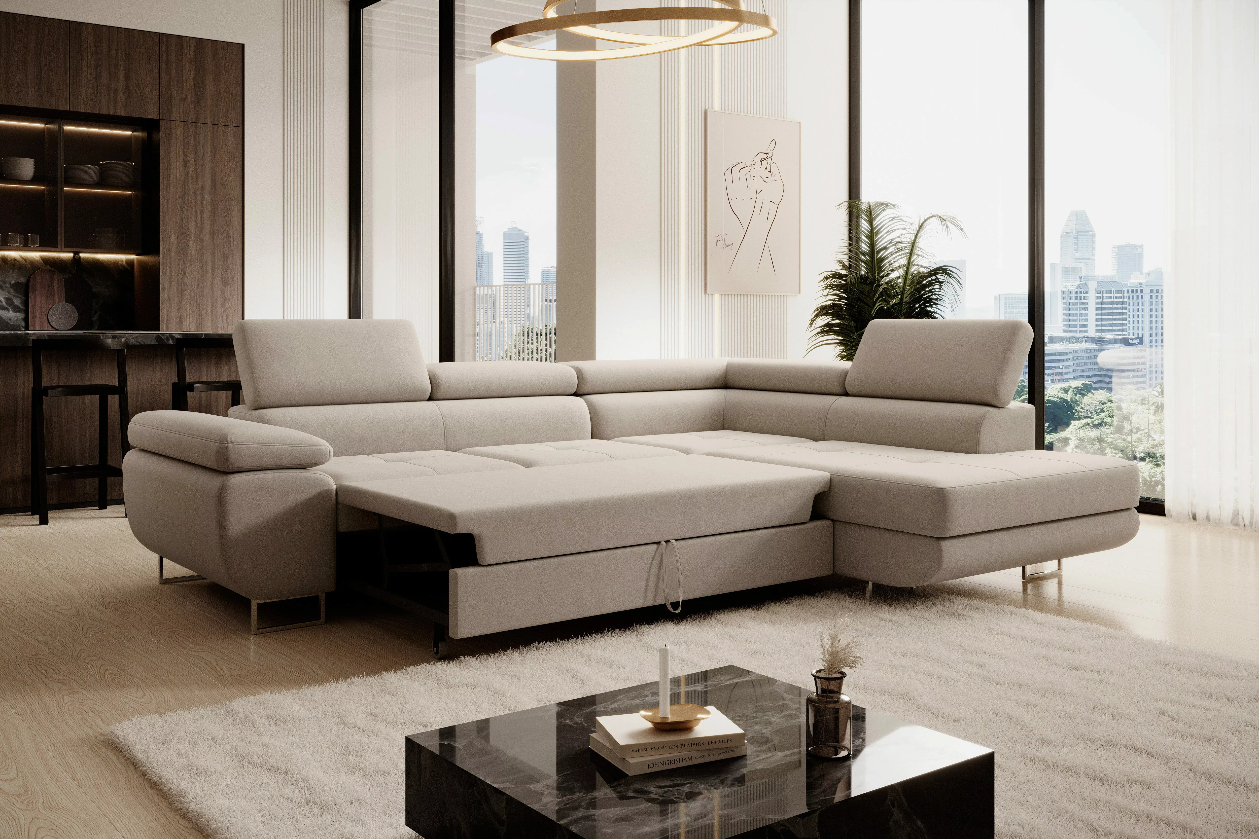 NEXT COLLECTION Ecksofa Wild, Verstellbare Kopfstützen, günstig online kaufen