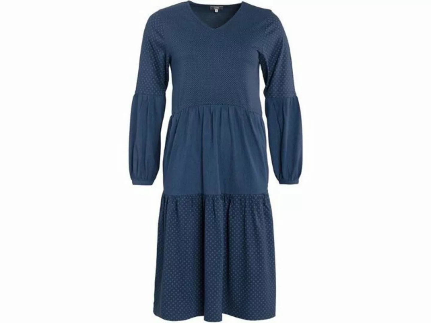 LIVING CRAFTS Jerseykleid Living Crafts Bio-Damen-Kleid 'Philippa' mit V-Au günstig online kaufen