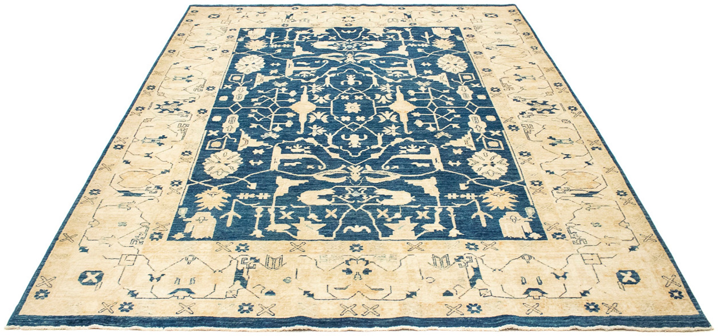 morgenland Orientteppich »Ziegler - 227 x 188 cm - dunkelblau«, rechteckig, günstig online kaufen