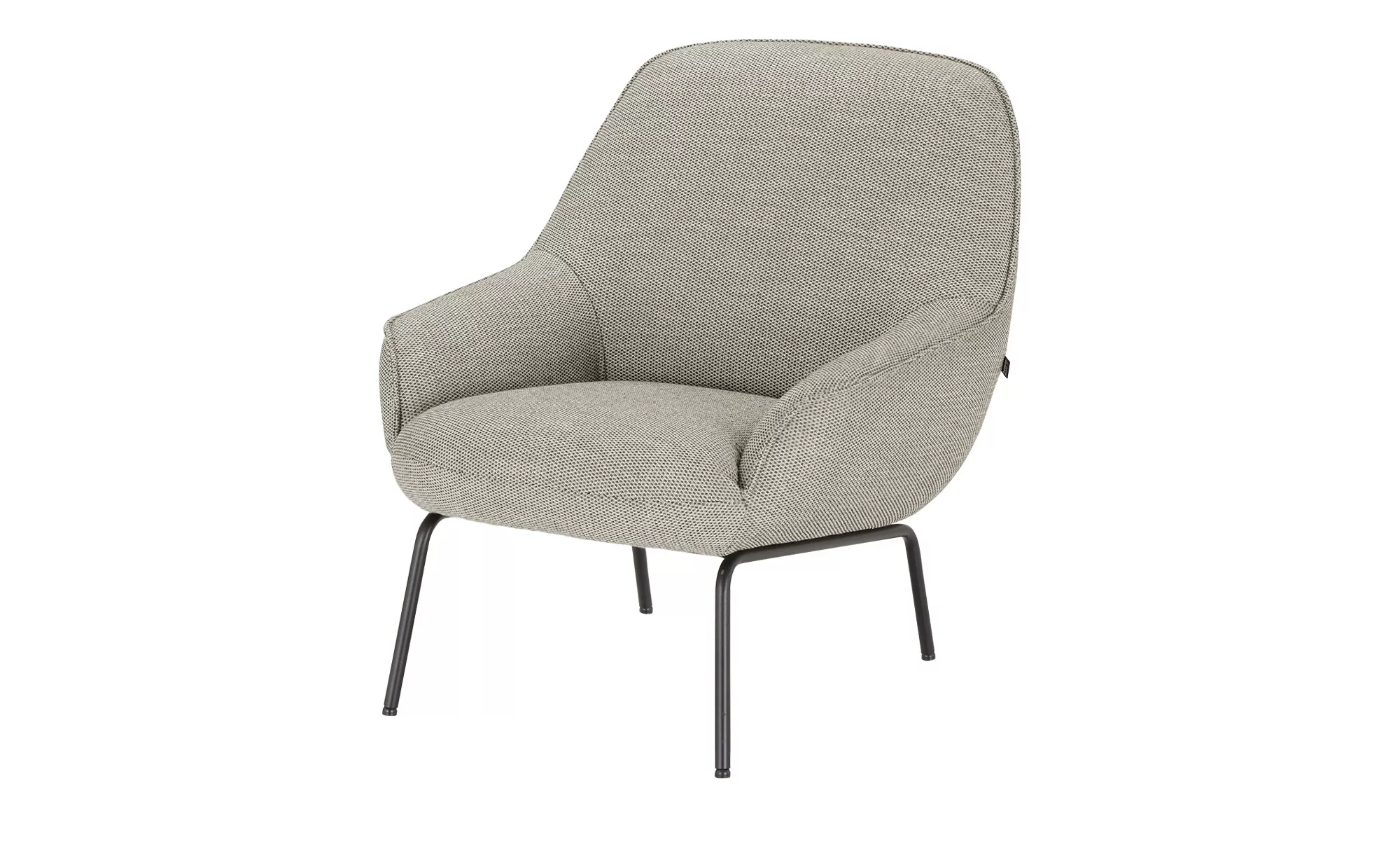 hülsta Sofa Sessel aus Flachgewebe HS 482 ¦ grau ¦ Maße (cm): B: 76 H: 83 T günstig online kaufen