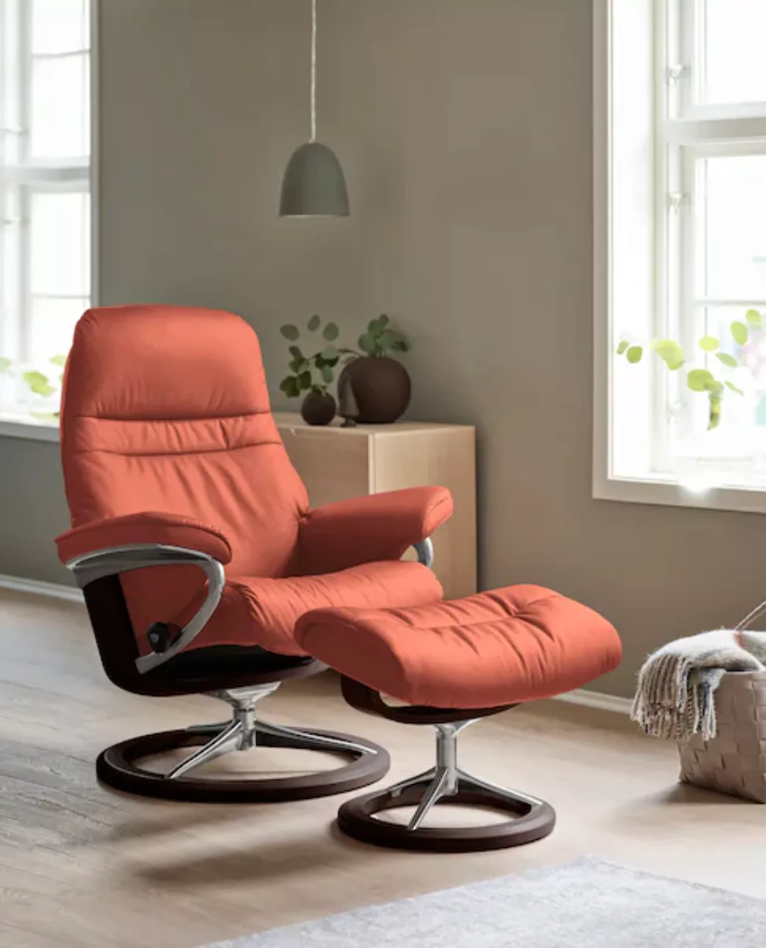 Stressless Relaxsessel "Sunrise", mit Signature Base, Größe M, Gestell Brau günstig online kaufen