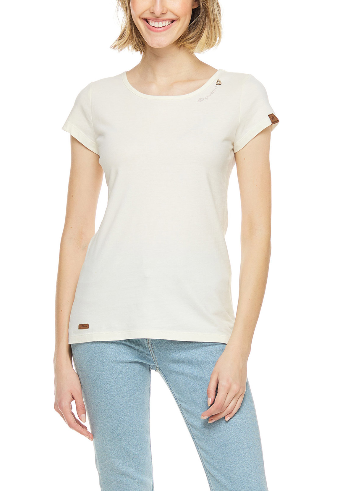 Ragwear Damen T-Shirt MINT 2231-10002 Off White 7008 Beige günstig online kaufen