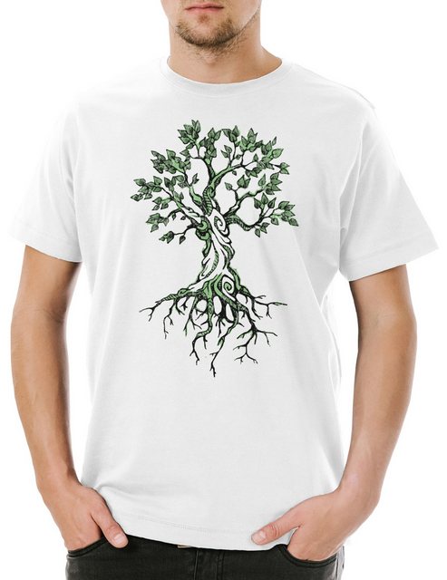 Urban Backwoods Print-Shirt Yggdrasil VIII Herren T-Shirt Asen Celtic Irmin günstig online kaufen